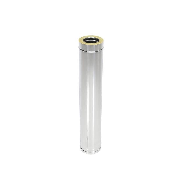 Труба термо, L=1000 мм, нержавеющая сталь AISI 304, толщина 0.8 мм, d=130  230 мм, с хомутом от компании Интернет-гипермаркет «MALL24» - фото 1