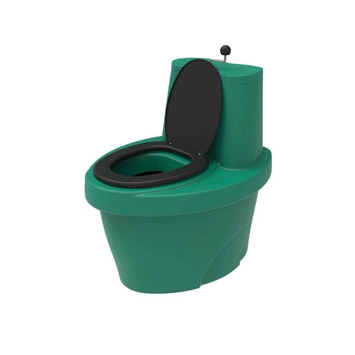 Туалет торфяной "Rostok" зеленый, бак 30л, накопитель 100 л. от компании Интернет-гипермаркет «MALL24» - фото 1