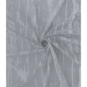 Тюль "Дождь", размер 200x260 см, цвет серый