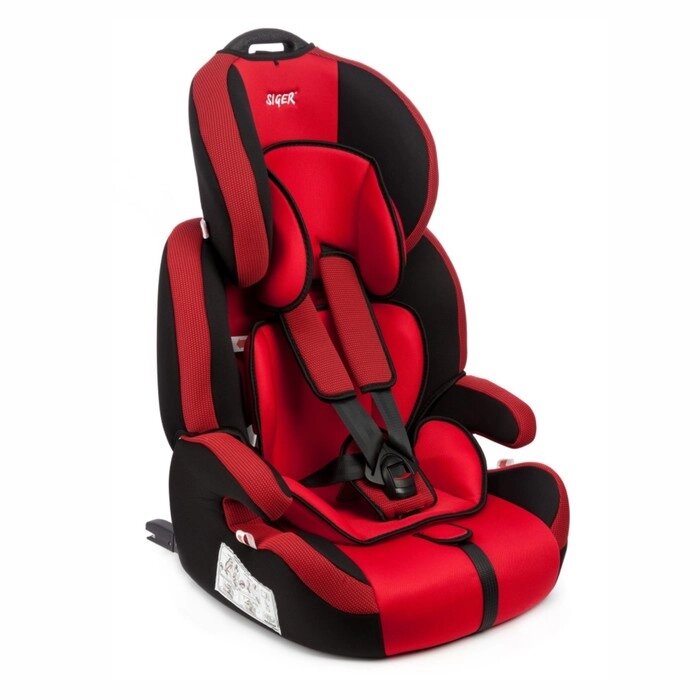 Удерживающее устройство для детей Siger Стар Isofix Lux, группа I/II/III, красный от компании Интернет-гипермаркет «MALL24» - фото 1