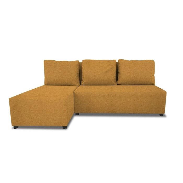 Угловой диван "Алиса", еврокнижка, рогожка, цвет savana plus yellow от компании Интернет-гипермаркет «MALL24» - фото 1