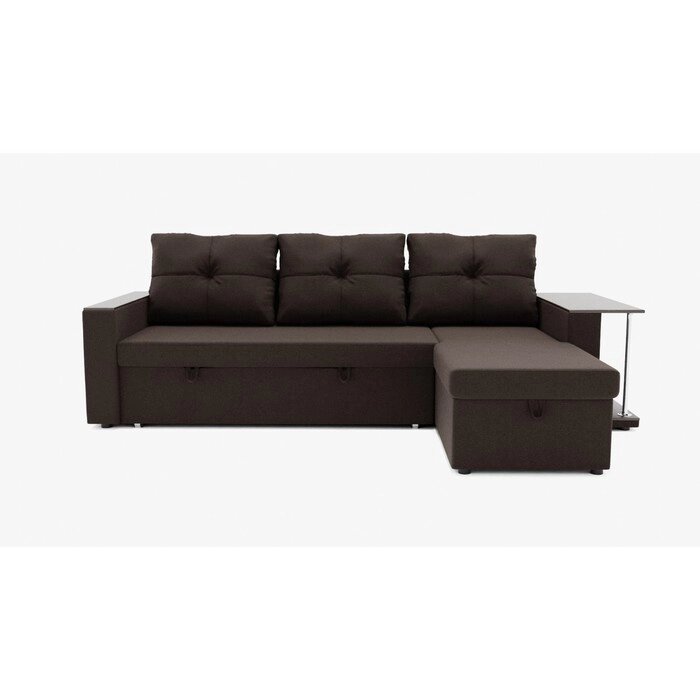 Угловой диван "Атланта", механизм венеция, угол правый, велюр, цвет гелекси лайт 004 от компании Интернет-гипермаркет «MALL24» - фото 1