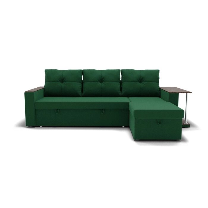 Угловой диван "Атланта", механизм венеция, угол правый, велюр, цвет гелекси лайт 010 от компании Интернет-гипермаркет «MALL24» - фото 1