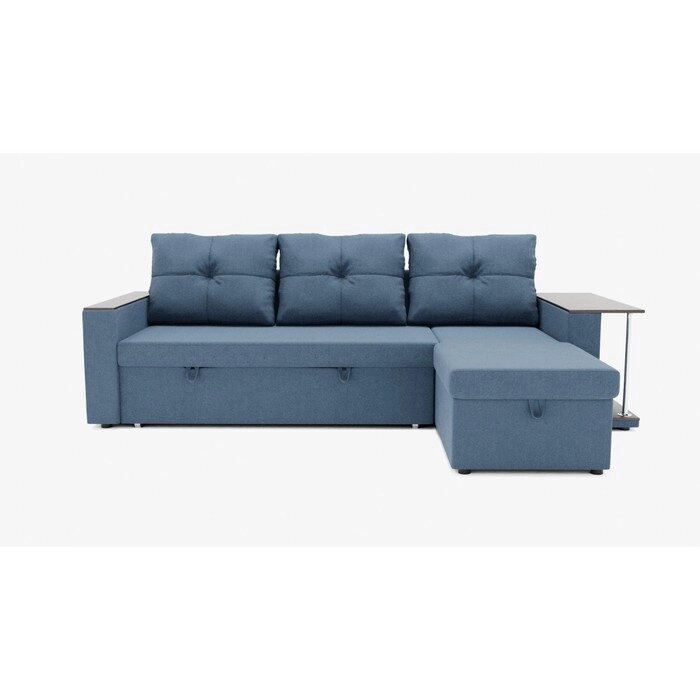 Угловой диван "Атланта", механизм венеция, угол правый, велюр, цвет гелекси лайт 022 от компании Интернет-гипермаркет «MALL24» - фото 1