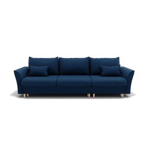 Угловой диван "Барселона 2", механизм пантограф, угол правый, велюр, цвет гелекси лайт 014