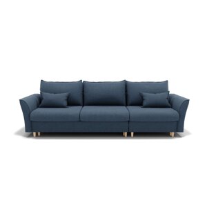 Угловой диван "Барселона 2", механизм пантограф, угол правый, велюр, цвет гелекси лайт 022