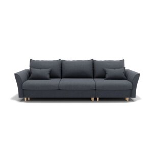 Угловой диван "Барселона 2", механизм пантограф, угол правый, велюр, цвет гелекси лайт 026