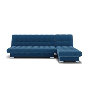 Угловой диван "Хьюстон 2", механизм книжка, велюр, цвет селфи 12