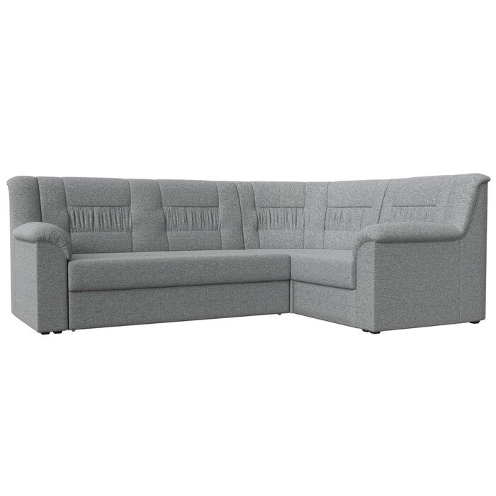 Угловой диван "Карелия", правый угол, механизм дельфин, рогожка, цвет серый от компании Интернет-гипермаркет «MALL24» - фото 1