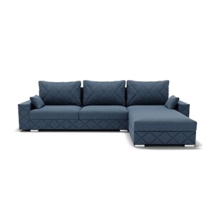 Угловой диван "Мартин 3", механизм пантограф, угол правый, велюр, гелекси лайт 022