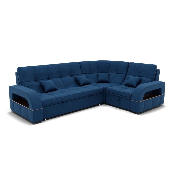 Угловой диван "Майами 3", механизм венеция, угол правый, велюр, цвет гелекси лайт 014 от компании Интернет-гипермаркет «MALL24» - фото 1