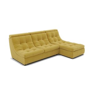 Угловой диван "Монако 2", механизм венеция, велюр, цвет селфи 08
