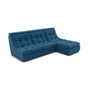 Угловой диван "Монако 2", механизм венеция, велюр, цвет селфи 12