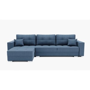 Угловой диван "Талисман 3", механизм пантограф, угол левый, велюр, цвет гелекси лайт 022
