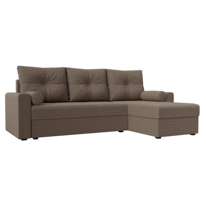 Угловой диван "Верона Лайт", еврокнижка, правый угол, рогожка, цвет корфу 03 от компании Интернет-гипермаркет «MALL24» - фото 1