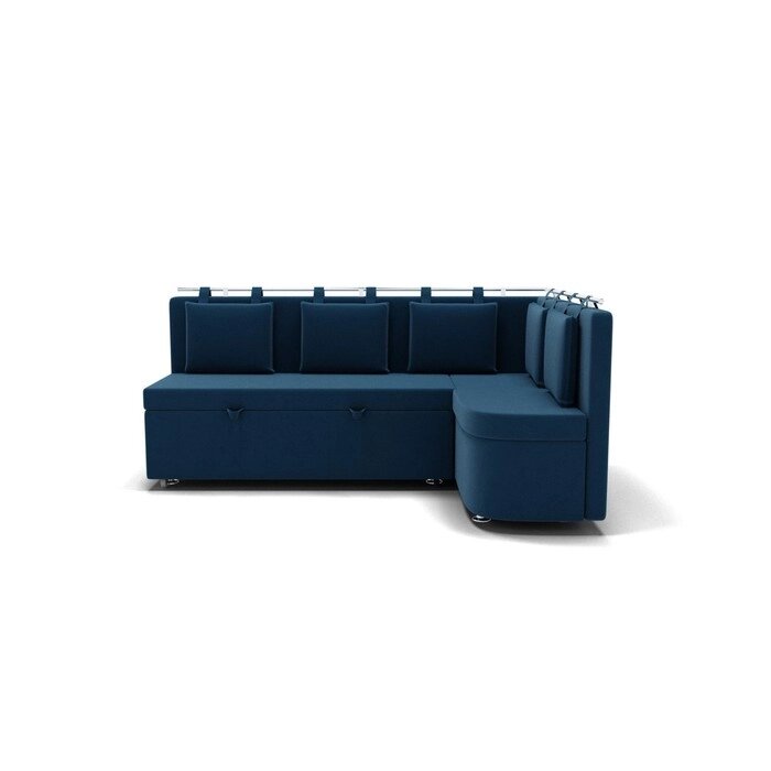 Угловой кухонный диван "Париж 2", механизм дельфин, угол правый, велюр, цвет селфи 12 от компании Интернет-гипермаркет «MALL24» - фото 1