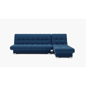Угловой модульный диван "Хьюстон 2", механизм книжка, велюр, цвет гелекси лайт 014