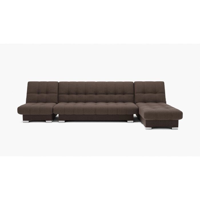 Угловой модульный диван "Хьюстон 3", меканизм книжка, ППУ, велюр, цвет гелекси лайт 004 от компании Интернет-гипермаркет «MALL24» - фото 1