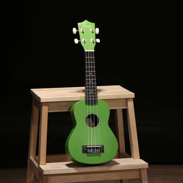 Укулеле Foix сопрано, зеленый от компании Интернет-гипермаркет «MALL24» - фото 1