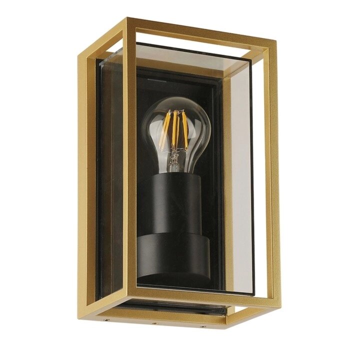 Уличный настенный светильник Arte Lamp Marfik A2322AL-1GO, E27, 15 Вт, 10х14х24 см, золотистый от компании Интернет-гипермаркет «MALL24» - фото 1