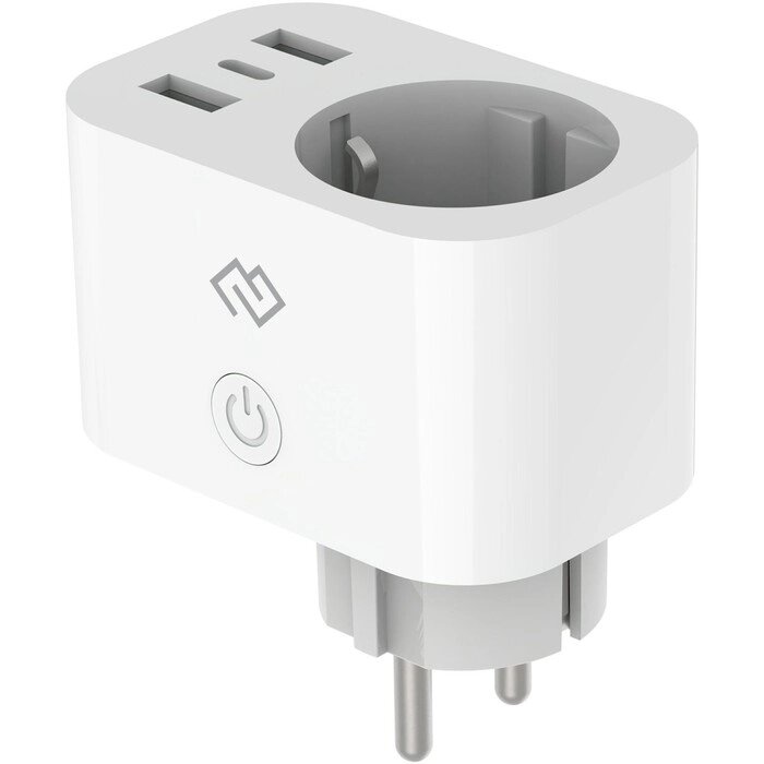 Умная розетка Digma DiPlug 500 EU Wi-Fi белый (DPL500) от компании Интернет-гипермаркет «MALL24» - фото 1