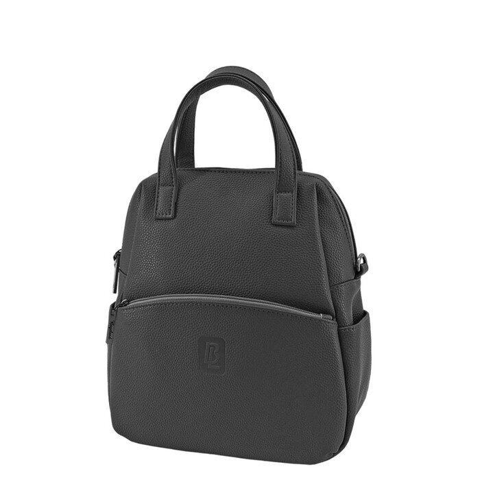 В2744 Рюкзак, отдел на молнии, цвет черный 27х18х10см от компании Интернет-гипермаркет «MALL24» - фото 1