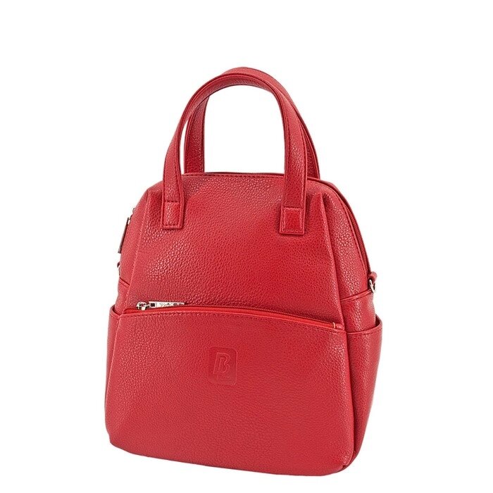 В2744 Сумка-рюкзак, отдел на молнии, цвет красный 27х18х10см от компании Интернет-гипермаркет «MALL24» - фото 1