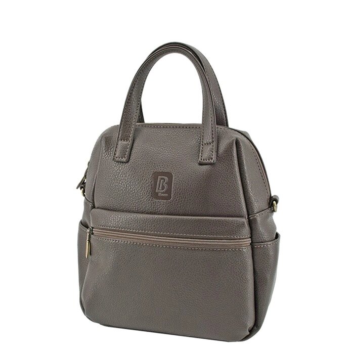 В2746 Сумка-рюкзак, отдел на молнии, цвет коричневый 27х18х10см от компании Интернет-гипермаркет «MALL24» - фото 1