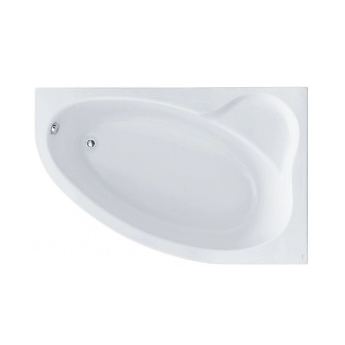 Ванна акриловая Santek "Эдера" 170х100 см, асимметричная правая, белая от компании Интернет-гипермаркет «MALL24» - фото 1