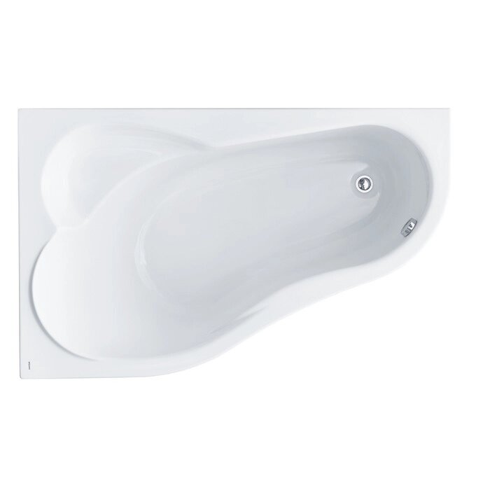 Ванна акриловая Santek "Ибица" XL 160x100 см, асимметричная левая, белая от компании Интернет-гипермаркет «MALL24» - фото 1