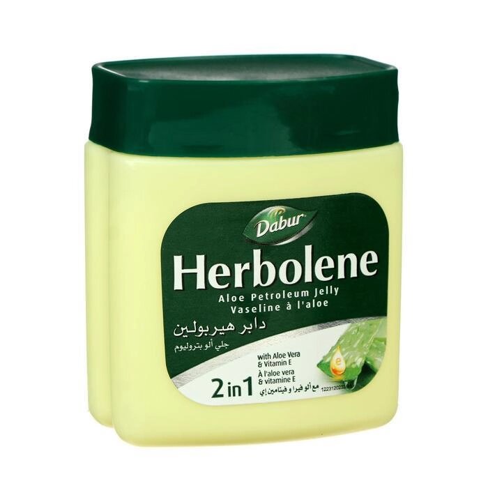 Вазелин для кожи Dabur Herbolene алоэ вера и витамин Е, увлажняющий, 115 мл от компании Интернет-гипермаркет «MALL24» - фото 1