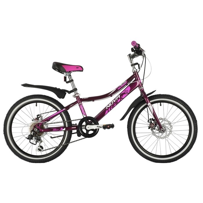 Велосипед 20" NOVATRACK ALICE, пурпурный от компании Интернет-гипермаркет «MALL24» - фото 1