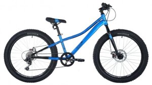 Велосипед 24 novatrack DOZER STD (DISK) (6-ск.) синий (рама 12) BL21, 24SHD. dozerstd. 12BL21