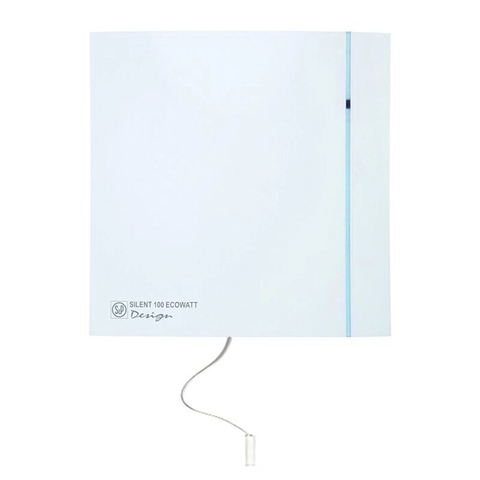 Вентилятор S&P SILENT-100 CMZ DESIGN, 220-240 В, бесшумный, 50 Гц, белый от компании Интернет-гипермаркет «MALL24» - фото 1