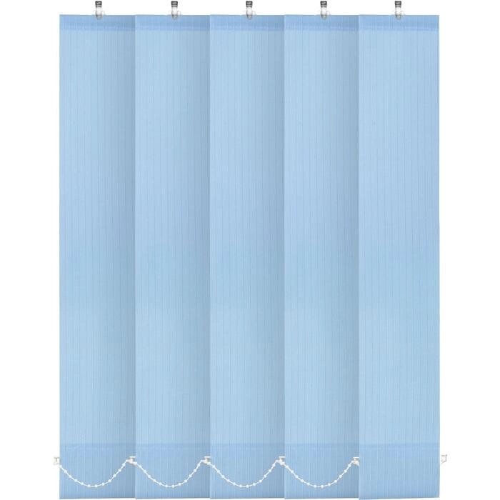 Вертикальные жалюзи "Лайн", 120 х 180 см, управление к механизму, цвет голубой от компании Интернет-гипермаркет «MALL24» - фото 1