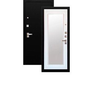 Входная дверь ARGUS "ДА96 Крейзи", 970 2060 мм, правая, цвет чёрный шёлк / софт милк