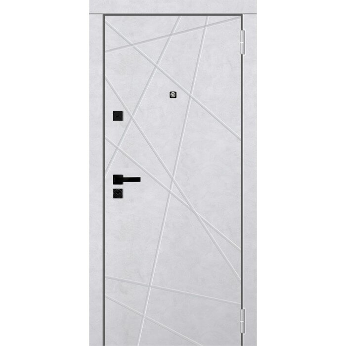 Входная дверь "Geroy 1", 10802050 мм, левая, цвет бетон снежный от компании Интернет-гипермаркет «MALL24» - фото 1