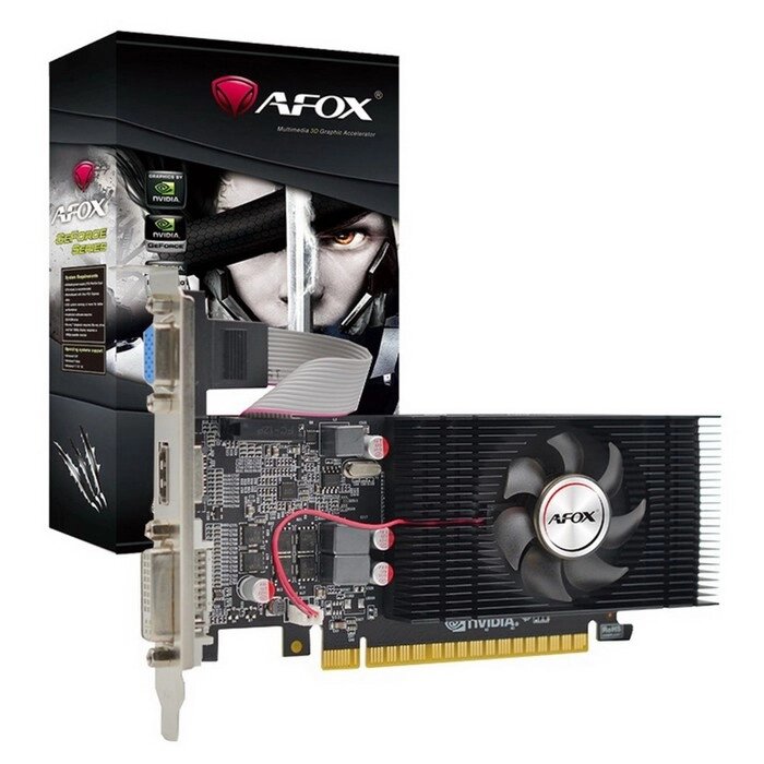 Видеокарта Afox GT740 LP Single Fan, 2Гб, 128bit, GDDR5, DVI, HDMI, VGA, HDCP от компании Интернет-гипермаркет «MALL24» - фото 1