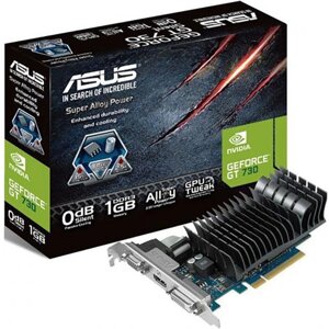 Видеокарта ASUS geforce GT730-SL-2GD5-BRK, 2 гб, 64bit, GDDR5, DVI, HDMI, VGA