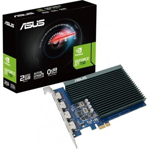 Видеокарта asus PCI-E GT730-4H-SL-2GD5 GT 730, 2 гб, 64 bit, DDR5, 902/5010, HDMI , ret