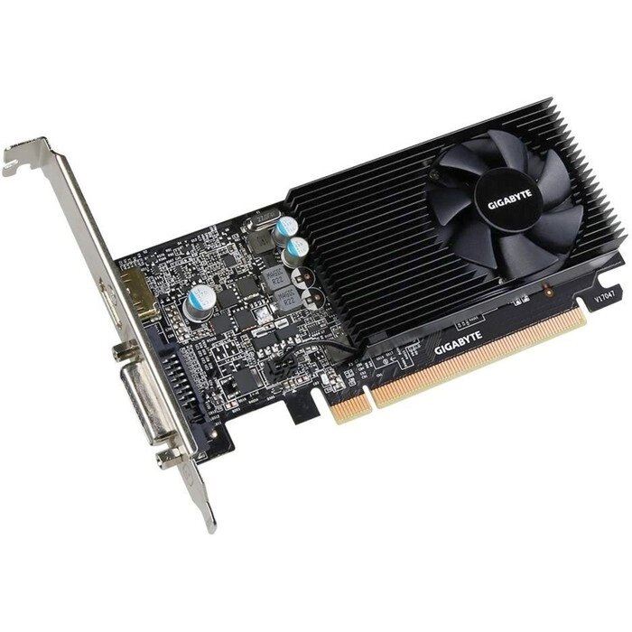 Видеокарта Gigabyte GeForce GT 1030 (GV-N1030D5-2GL) 2G,64bit, GDDR5,1468/6008 от компании Интернет-гипермаркет «MALL24» - фото 1