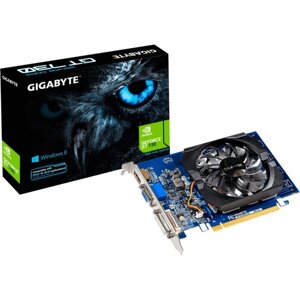 Видеокарта gigabyte GT730, 2гб, 64bit, GDDR3, HDMI, DVI, VGA