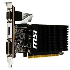 Видеокарта MSI geforce GT 710 (2GD3h LP) 2G,64bit, DDR3,954/1600, DVI, HDMI, CRT