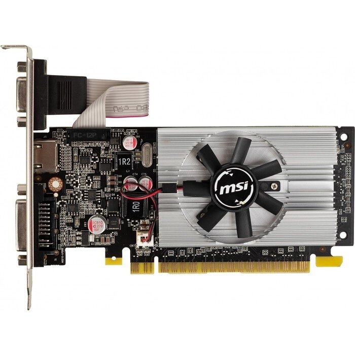 Видеокарта MSI PCI-E N210-1GD3/LP GeForce 210, 1 Гб, 64 Bit, DDR3, 460/800, DVI, HDMI , Ret   787738 от компании Интернет-гипермаркет «MALL24» - фото 1