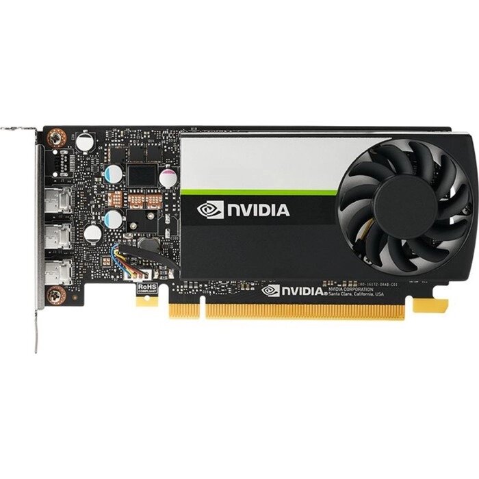 Видеокарта PNY PCI-E T400-4GB NVIDIA T400 4096Mb 64 GDDR6 1070 mDPx3 Bulk low profile от компании Интернет-гипермаркет «MALL24» - фото 1