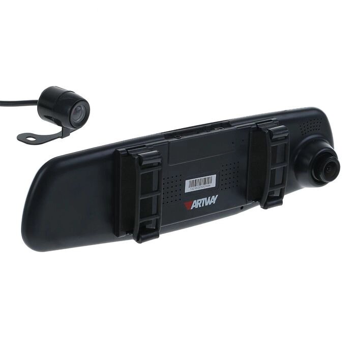 Видеорегистратор Artway AV-600, две камеры, 4.3" TFT, обзор 120°/90°, 1920x10800 HD от компании Интернет-гипермаркет «MALL24» - фото 1
