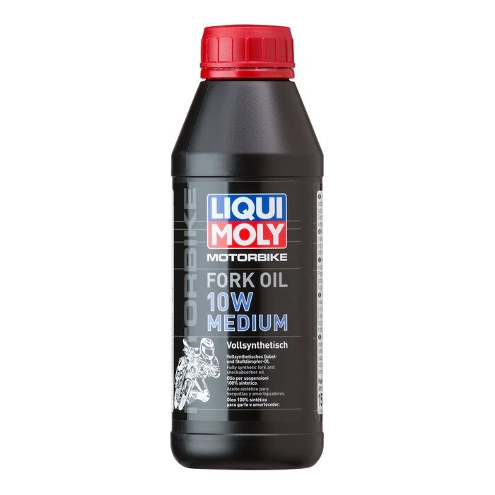 Вилочное масло LiquiMoly Motorbike Fork Oil Medium 10W синтетическое, 0,5 л (7599) от компании Интернет-гипермаркет «MALL24» - фото 1