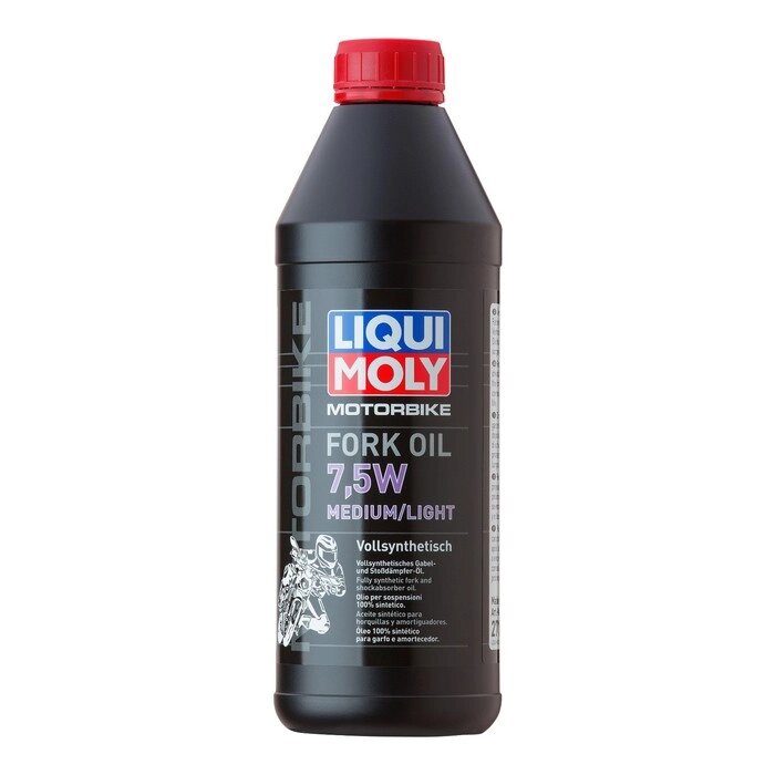 Вилочное масло LiquiMoly Motorbike Fork Oil Medium/Light 7,5W синтетическое, 1 л (2719) от компании Интернет-гипермаркет «MALL24» - фото 1