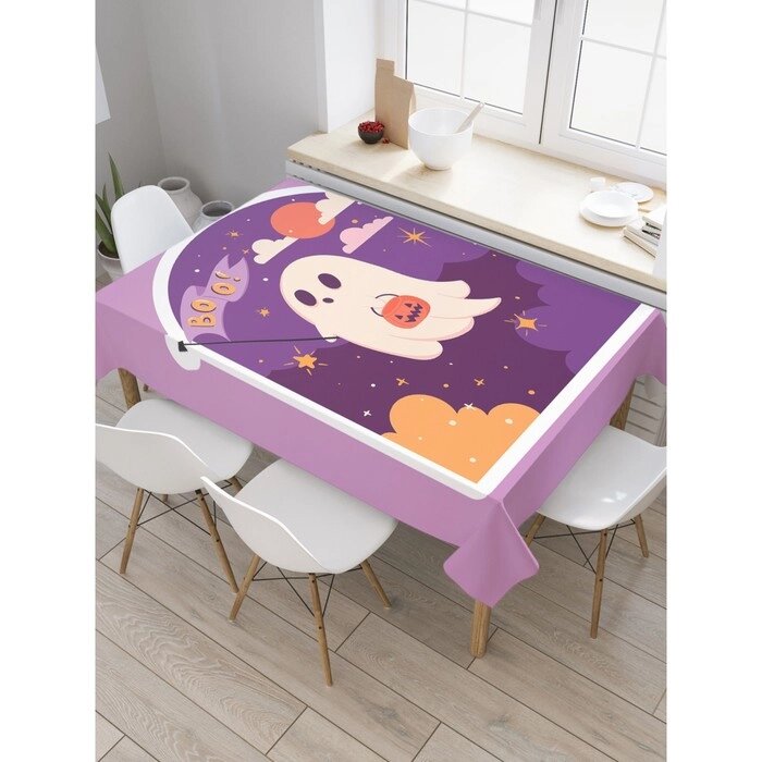 Водоотталкивающая скатерть на стол "Чудо ночь", размер 120х145 см от компании Интернет-гипермаркет «MALL24» - фото 1