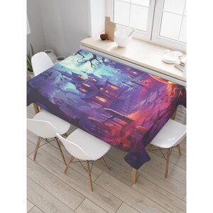 Водоотталкивающая скатерть на стол "Таинственная ночь", размер 120х145 см